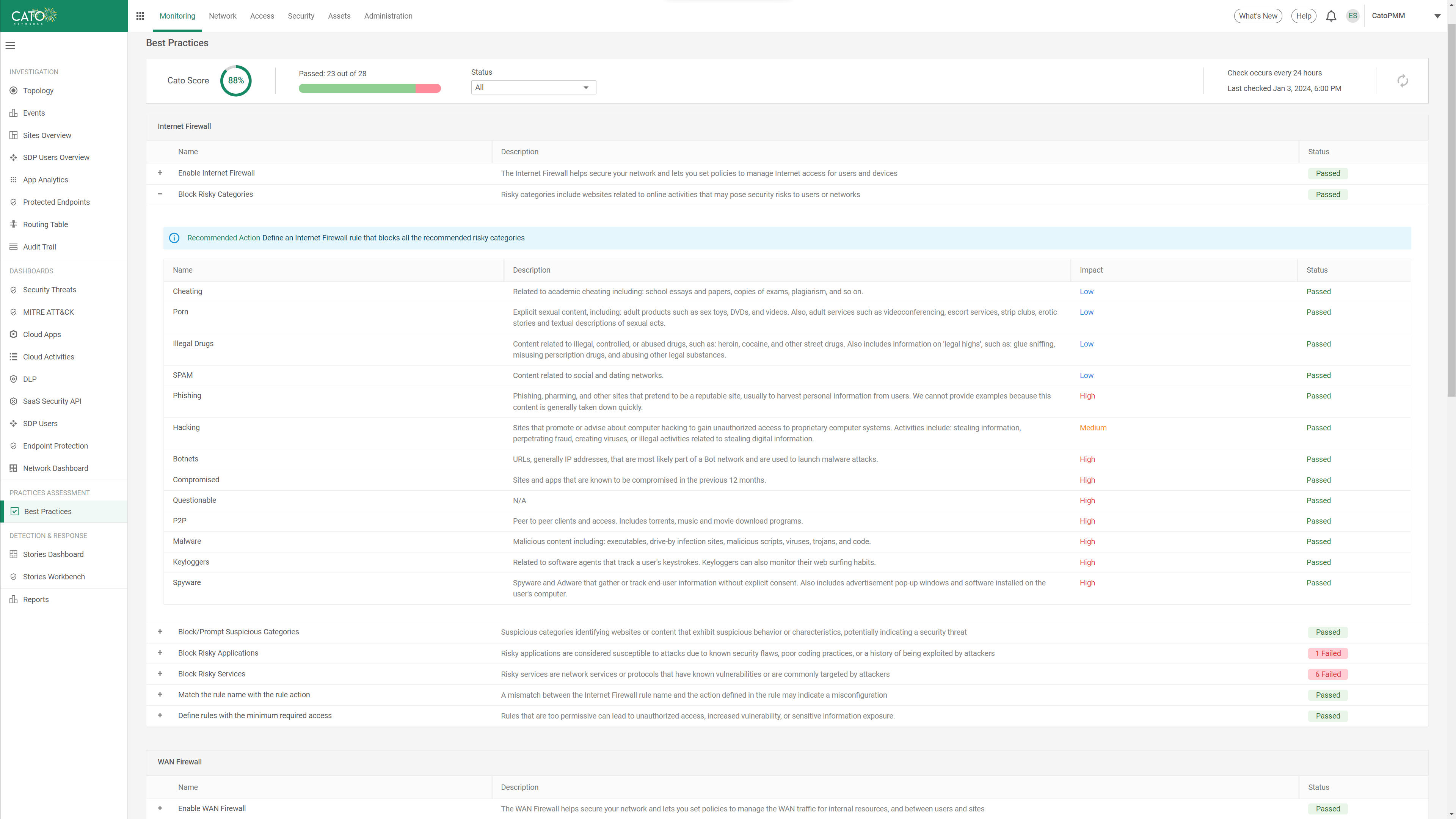 Best Practices Analyzer